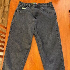 Empyre Jeans Mens 34X27 Black Denim Relax Skater Baggy Y2K Skateboarding Pants